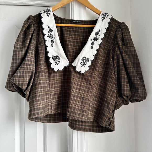 For Love and Lemons University Plaid Top - Picture 6 of 12